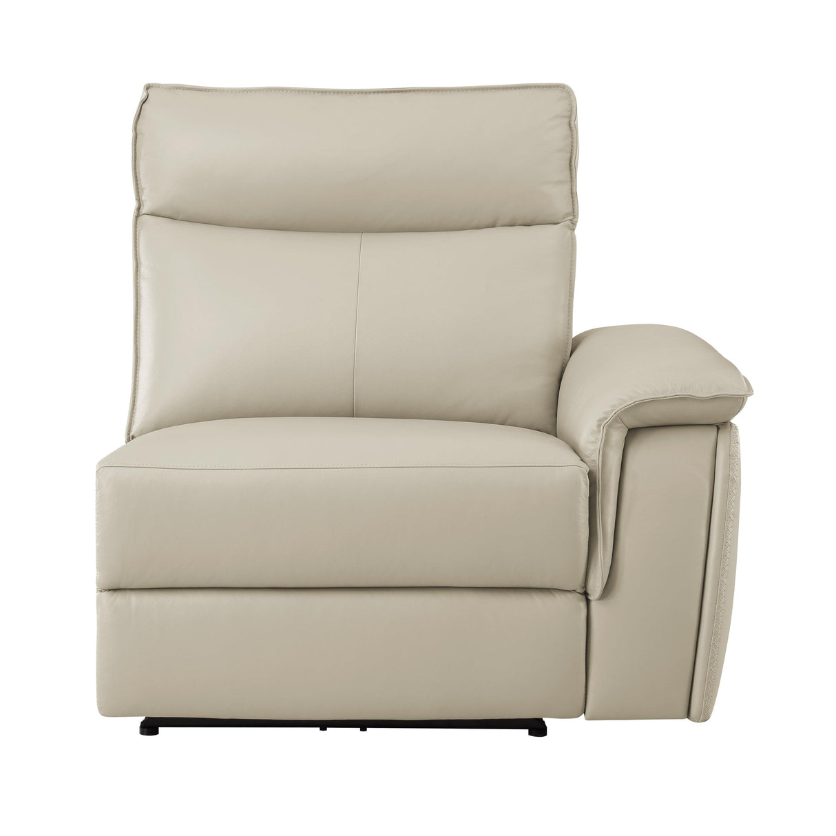 Maroni Taupe Leather 6-Piece Modular Power Reclining Sectional by Homelegance at Eve Furniture