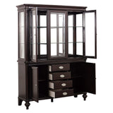 Marston Dark Cherry Buffet & Hutch by Homelegance at Eve Furniture