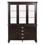 Marston Dark Cherry Buffet & Hutch by Homelegance at Eve Furniture