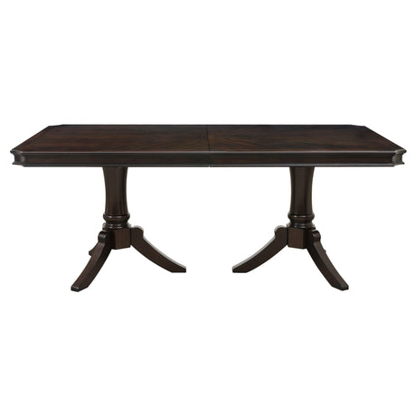 Marston Dark Cherry Extendable Dining Table by Homelegance at Eve Furniture
