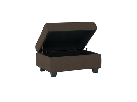 Maston Chocolate Ottoman by Homelegance at Eve Furniture