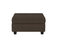 Maston Chocolate Ottoman by Homelegance at Eve Furniture
