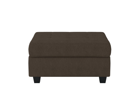 Maston Chocolate Ottoman by Homelegance at Eve Furniture