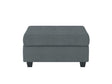 Maston Dark Gray Ottoman by Homelegance at Eve Furniture