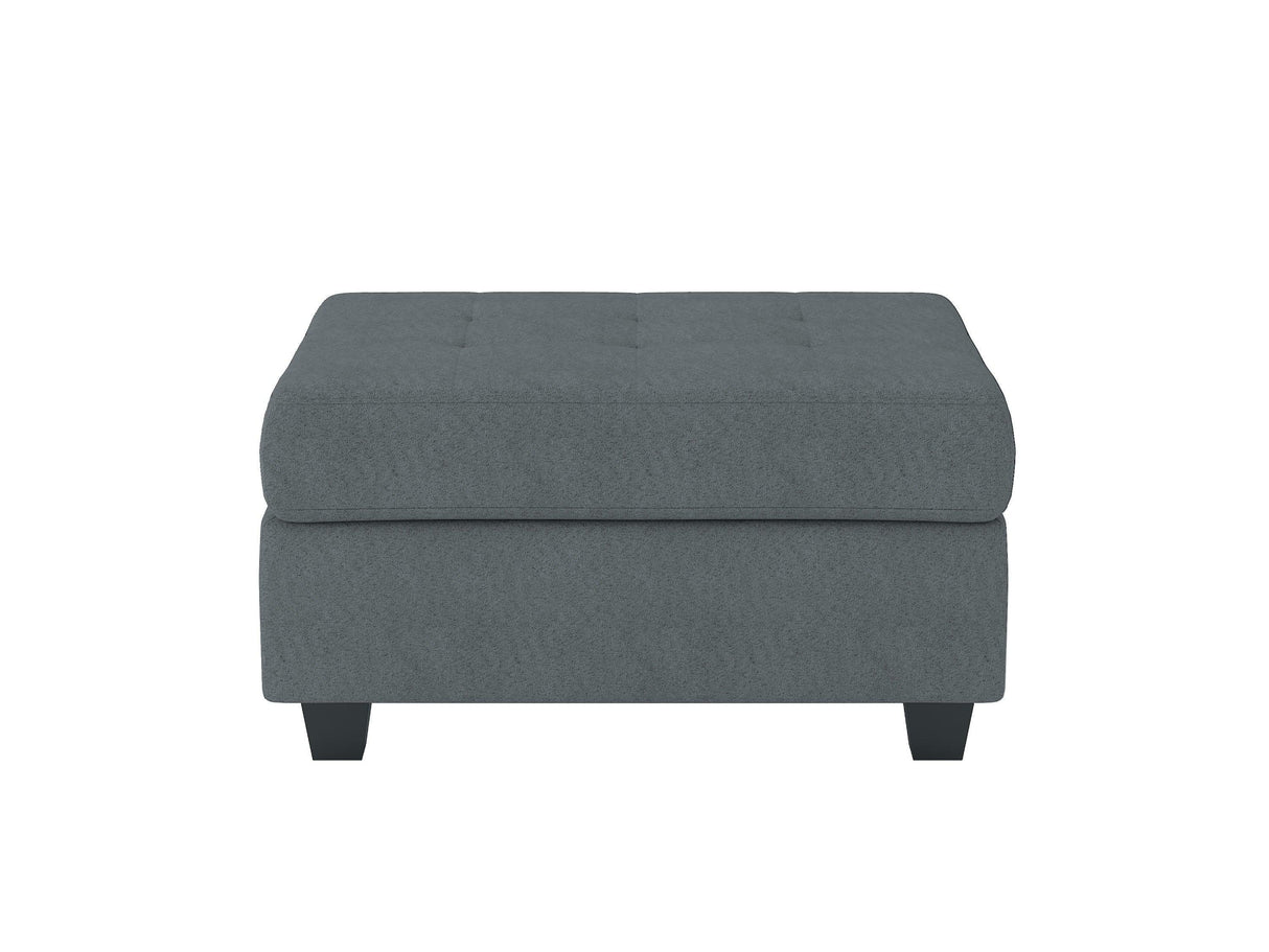 Maston Dark Gray Ottoman by Homelegance at Eve Furniture