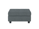 Maston Dark Gray Ottoman by Homelegance at Eve Furniture