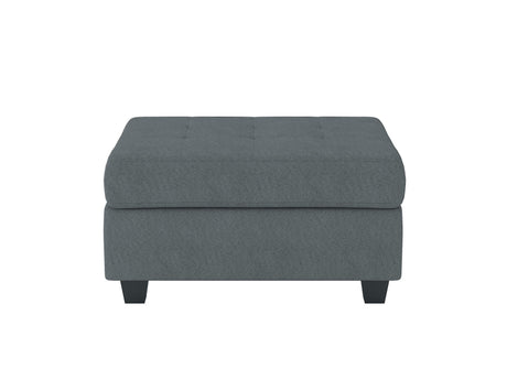 Maston Dark Gray Ottoman by Homelegance at Eve Furniture