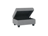 Maston Light Gray Ottoman by Homelegance at Eve Furniture