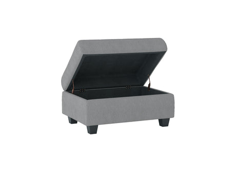 Maston Light Gray Ottoman by Homelegance at Eve Furniture