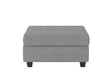 Maston Light Gray Ottoman by Homelegance at Eve Furniture