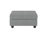 Maston Light Gray Ottoman by Homelegance at Eve Furniture