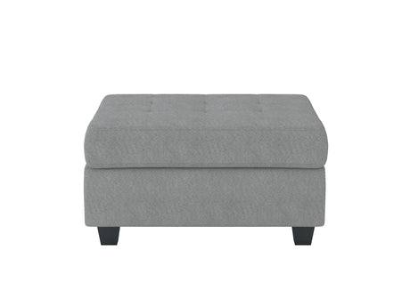 Maston Light Gray Ottoman by Homelegance at Eve Furniture