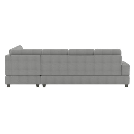 Maston Light Gray Reversible Sectional by Homelegance at Eve Furniture