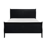 Mayville Black Full Sleigh Bed by Homelegance at Eve Furniture