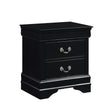 Mayville Black Nightstand by Homelegance at Eve Furniture