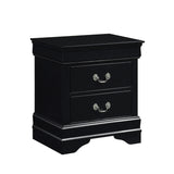 Mayville Black Nightstand by Homelegance at Eve Furniture