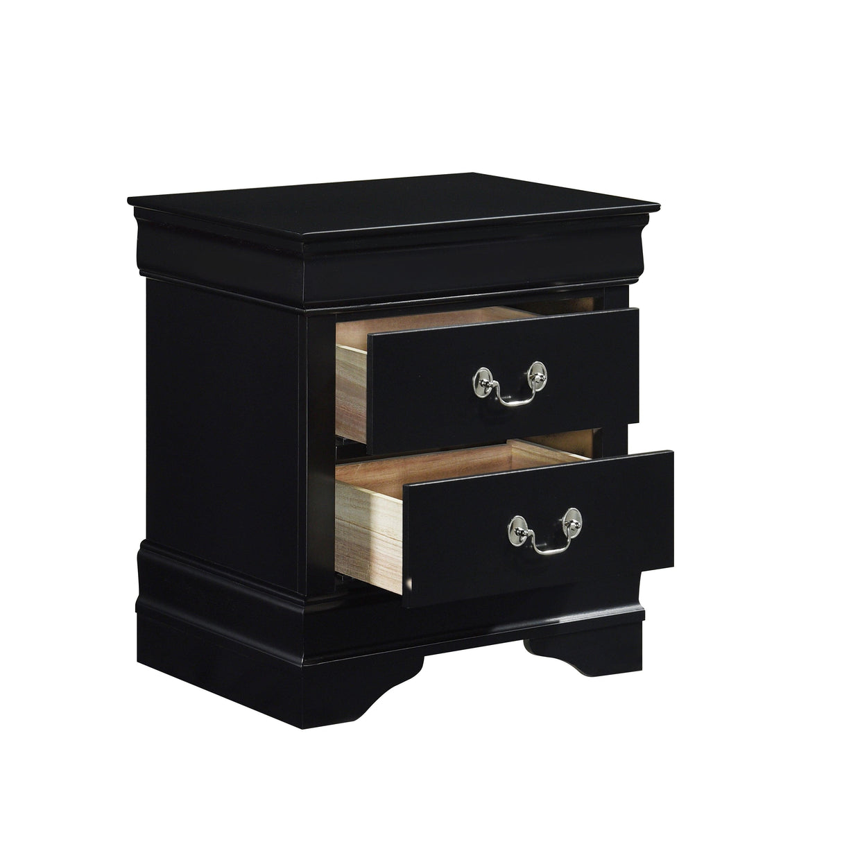 Mayville Black Nightstand by Homelegance at Eve Furniture