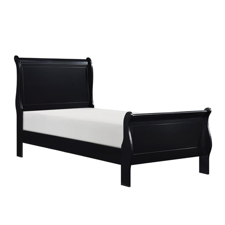 Mayville Black Sleigh Youth Bedroom Set by Homelegance at Eve Furniture
