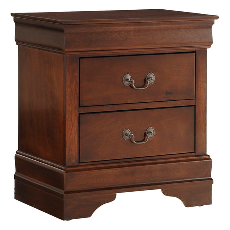 Mayville Brown Cherry Nightstand by Homelegance at Eve Furniture