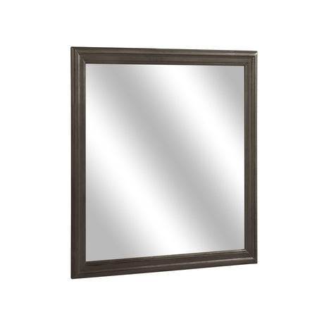 Mayville Stained Gray Mirror (Mirror Only) by Homelegance at Eve Furniture