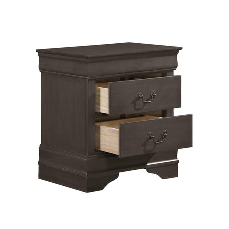 Mayville Stained Gray Nightstand by Homelegance at Eve Furniture