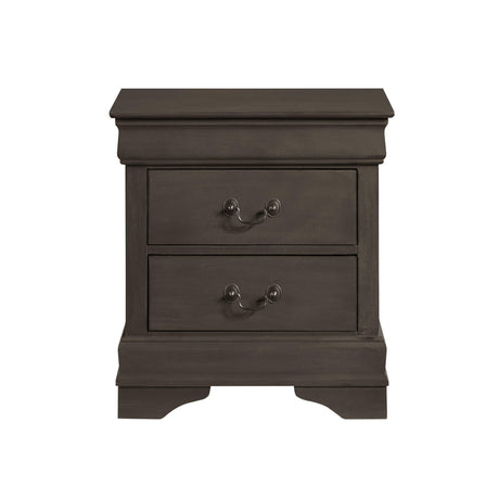 Mayville Stained Gray Nightstand by Homelegance at Eve Furniture