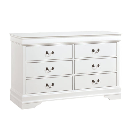 Mayville White Dresser by Homelegance at Eve Furniture