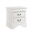 Mayville White Nightstand by Homelegance at Eve Furniture
