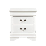 Mayville White Nightstand by Homelegance at Eve Furniture