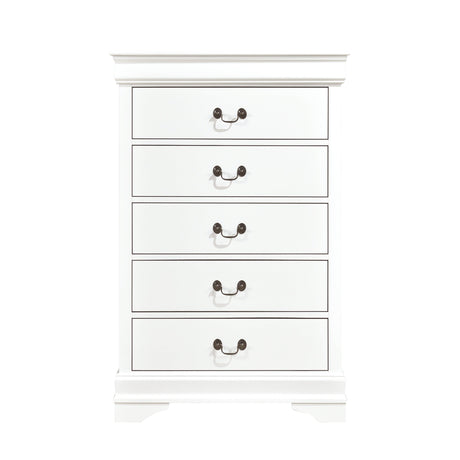 Mayville White Sleigh Bedroom Set by Homelegance at Eve Furniture