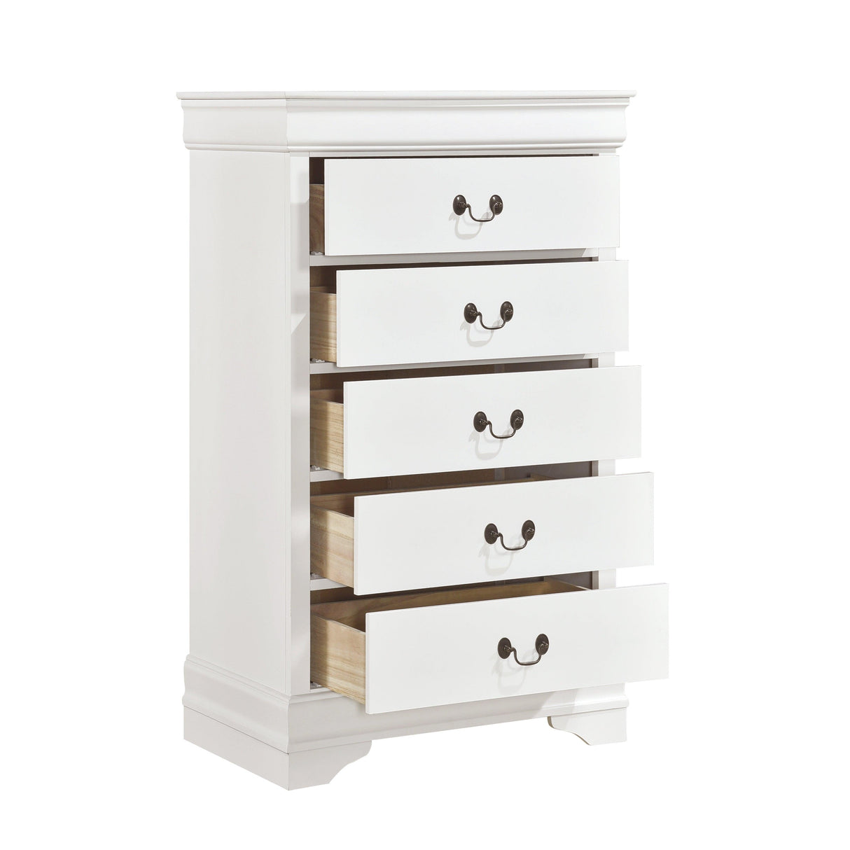 Mayville White Sleigh Bedroom Set by Homelegance at Eve Furniture