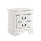 Mayville White Sleigh Bedroom Set by Homelegance at Eve Furniture