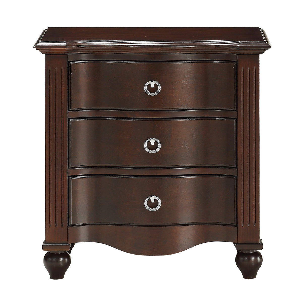 Meghan Espresso Nightstand by Homelegance at Eve Furniture