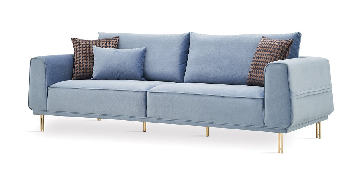 Blue sofa couch