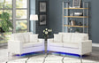 Miami White (LED LIGHTS) Sofa & Loveseat by Happy Homes at Eve Furniture