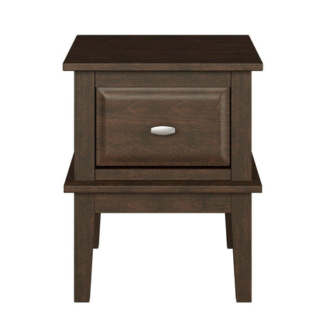 Minot Brown Cherry End Table by Homelegance at Eve Furniture