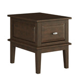 Minot Brown Cherry End Table by Homelegance at Eve Furniture