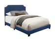 Miranda Blue King Upholstered Bed by Homelegance at Eve Furniture