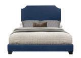 Miranda Blue King Upholstered Bed by Homelegance at Eve Furniture