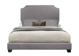 Miranda Gray King Upholstered Bed by Homelegance at Eve Furniture