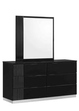 Modena Black LED Italian Bedroom Set by New Era Innovations at Eve Furniture