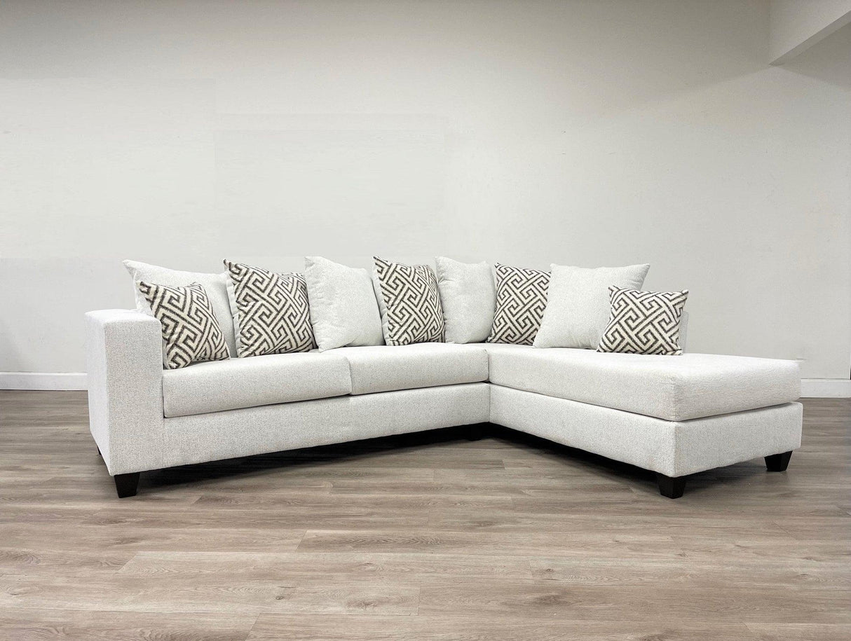 Monroe Stone Right Arm Facing (RAF) Sectional by Happy Homes at Eve Furniture