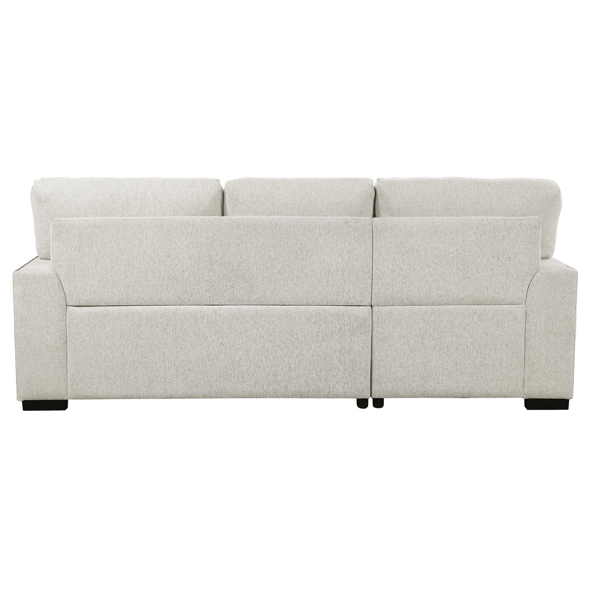 Morelia 2-Piece Sectional with Pull-out Bed and Left Chaise with Hidden Storage In Beige by Homelegance at Eve Furniture