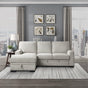 Morelia 2-Piece Sectional with Pull-out Bed and Left Chaise with Hidden Storage In Beige by Homelegance at Eve Furniture