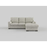 Morelia 2-Piece Sectional with Pull-out Bed and Right Chaise with Hidden Storage In Beige by Homelegance at Eve Furniture