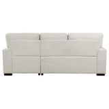 Morelia 2-Piece Sectional with Pull-out Bed and Right Chaise with Hidden Storage In Beige by Homelegance at Eve Furniture