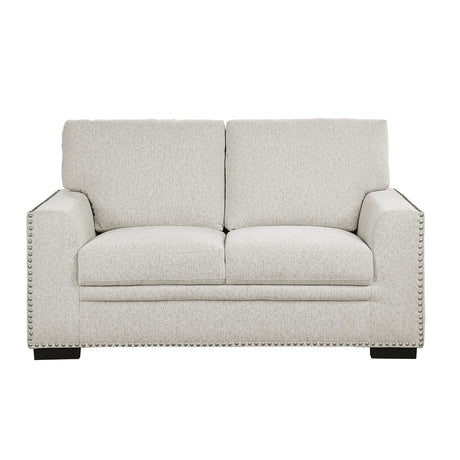 Morelia Beige Loveseat by Homelegance at Eve Furniture