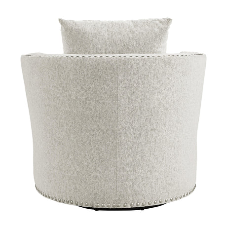 Morelia Beige Swivel Chair by Homelegance at Eve Furniture