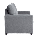 Morelia Dark Gray Loveseat by Homelegance at Eve Furniture