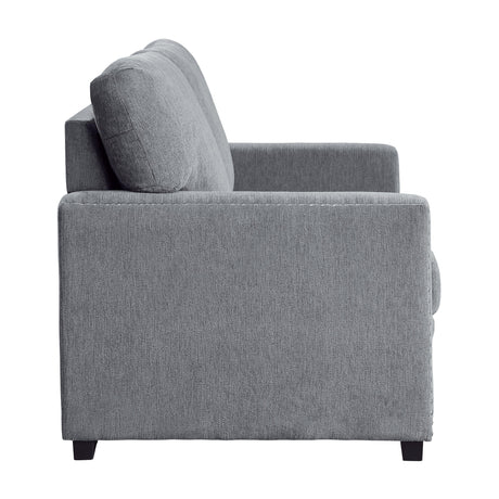 Morelia Dark Gray Loveseat by Homelegance at Eve Furniture